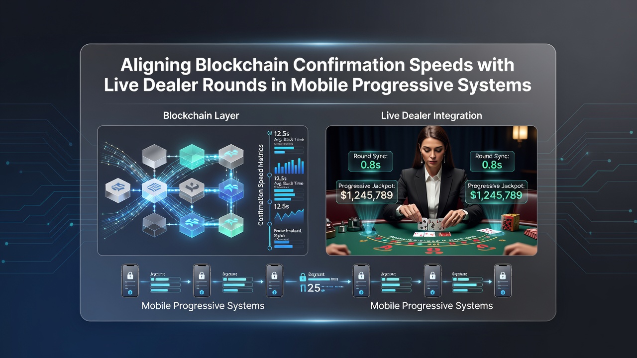 Diagramm zur Integration von Blockchain-Transaktionen in Live-Dealer-Sessions auf Smartphones